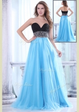 Romantic Sweetheart Beading Brush Train Prom Dress for Graduation