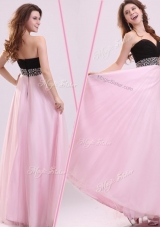 Cheap Empire Sweetheart Beading Bridesmaid Dresses in Baby Pink