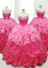 Popular Custom Made Quinceanera Dresses with Beading and Ruffles
