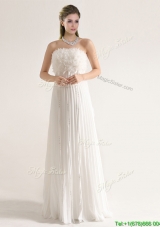 Elegant Empire Strapless Wedding Dresses with Ruffles