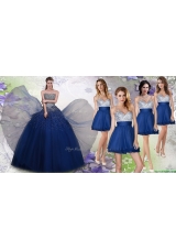 New Arrivals Beaded Tulle Quinceanera Dress and Exquisite V Neck Sequined Dama Dresses