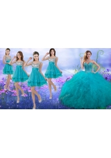 Wonderful Beaded and Ruffled Quinceanera Dress and Beautiful Straps Sequined Dama Dresses