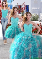 Best Selling Big Puffy Detachable Quinceanera Dresses with Beading and Ruffles