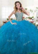 Best Selling Big Puffy Quinceanera Dress with Beading and Ruffles