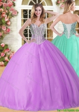 New Arrivals Big Puffy Lilac Quinceanera Dress with Beading