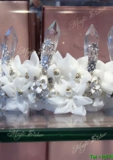 Beautiful Wedding Tiara with Rhinestone and Imitation Pearls