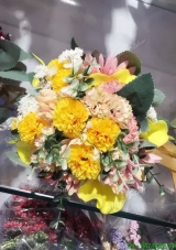 Beautiful Round Wedding Bouquet in Multi Color