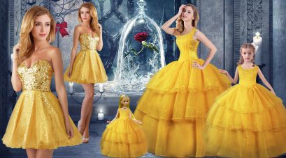 Low Price Sleeveless Lace Up Floor Length Ruffled Layers Sweet 16 Quinceanera Dress