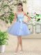 Smart Off The Shoulder Sleeveless Organza Bridesmaid Dresses Lace and Belt Lace Up