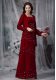 Perfect Empire Mother of Bride Dresses Rust Red Straps Chiffon Sleeveless Floor Length Zipper