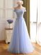 New Arrival Sleeveless Lace Up Floor Length Appliques
