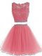 Spectacular Sleeveless Zipper Mini Length Beading and Lace and Appliques Cocktail Dresses