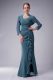 Unique Straps Sleeveless Zipper Mother of the Bride Dress Navy Blue Chiffon