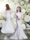 Floor Length Lace Up Flower Girl Dresses for Less White for Wedding Party with Lace