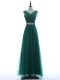 Sleeveless Beading and Appliques Zipper Prom Dress