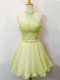 Sleeveless Beading Lace Up Bridesmaid Dresses
