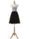 Superior Black Sleeveless Tulle Zipper Homecoming Dress for Prom and Party and Sweet 16