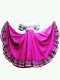 Floor Length Fuchsia Quinceanera Dress Taffeta Short Sleeves Ruffled Layers