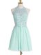 Sleeveless Appliques Lace Up Bridesmaids Dress