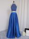 Gorgeous Elastic Woven Satin Sleeveless Floor Length Evening Dress and Beading