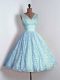 Sleeveless Lace Lace Up Court Dresses for Sweet 16