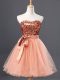 Tulle Sleeveless Mini Length Homecoming Dress and Sequins
