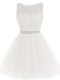 Dynamic White Sleeveless Tulle Lace Up Homecoming Dress for Prom and Party and Sweet 16