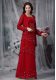 Wine Red Empire Chiffon Straps Sleeveless Beading Floor Length Zipper Mother of Groom Dress