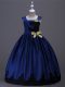Super Square Sleeveless Zipper Flower Girl Dresses for Less Royal Blue Taffeta