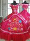 Custom Designed Short Sleeves Lace Up Floor Length Beading and Embroidery 15th Birthday Dress