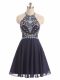 Nice Sleeveless Beading Side Zipper Homecoming Dress