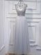 Sexy Scoop Sleeveless Tulle Prom Party Dress Beading and Sequins Lace Up