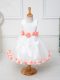 Classical Scoop Sleeveless Zipper Flower Girl Dresses for Less White Tulle