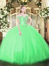 Smart Sleeveless Beading Floor Length Sweet 16 Dress