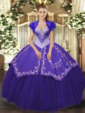 Sleeveless Beading and Embroidery Lace Up Vestidos de Quinceanera