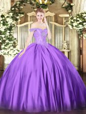 Sleeveless Beading Lace Up Quinceanera Dress