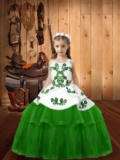 Floor Length Lace Up Casual Dresses for Sweet 16 and Quinceanera with Embroidery