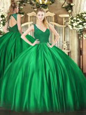 Custom Fit Turquoise Taffeta Zipper 15 Quinceanera Dress Sleeveless Floor Length Beading