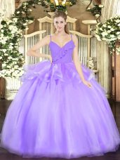 Sleeveless Zipper Floor Length Ruffles Quinceanera Dresses
