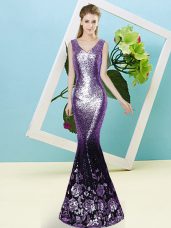 Sleeveless Sequins Zipper Dress for Prom