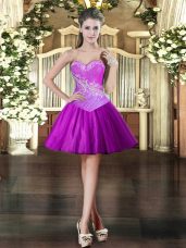 New Arrival Sleeveless Beading Lace Up Dress for Prom