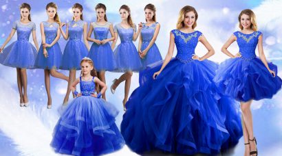 Glittering Sleeveless Lace Up Floor Length Beading and Ruffles Ball Gown Prom Dress