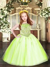 Latest Sleeveless Beading and Appliques Zipper Party Dresses