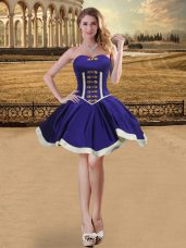 Sleeveless Beading Lace Up Prom Dress