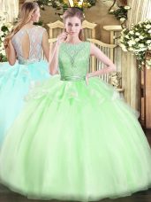On Sale Backless Sweet 16 Dress Lace Sleeveless Floor Length