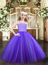 Pretty Straps Sleeveless Tulle Custom Made Beading and Lace Zipper