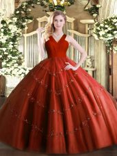 Colorful Sleeveless Beading Zipper Quinceanera Dresses