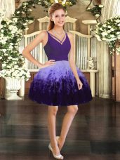 On Sale Tulle Sleeveless Mini Length Pageant Dress Womens and Ruffles