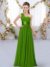 Fashionable Sleeveless Lace Up Floor Length Belt Vestidos de Damas