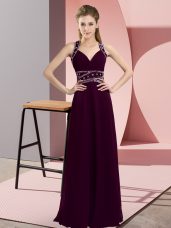 High Quality Sleeveless Beading Backless Homecoming Dress